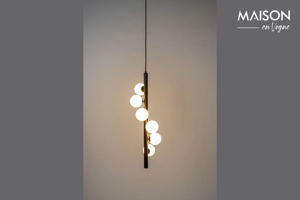 Hanging lamp in white metal Monica White Label