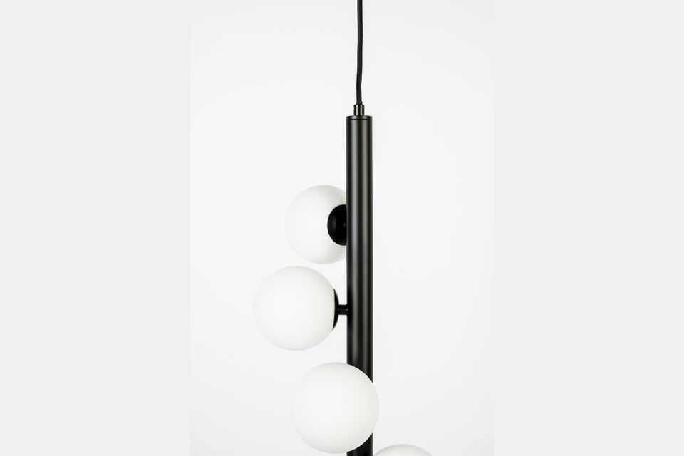 Hanging lamp in white metal Monica - 3