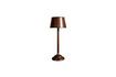 Miniature Havana brown leather table lamp 2