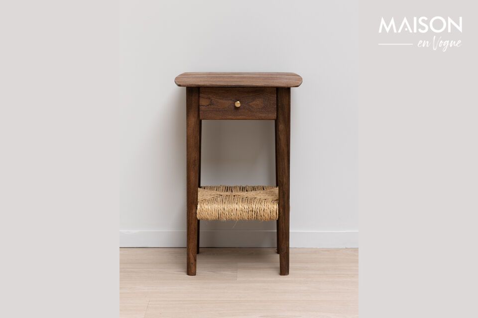 Havana dark wood bedside table Chehoma