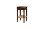 Miniature Havana dark wood bedside table Clipped