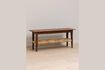 Miniature Havana dark wood bench 1