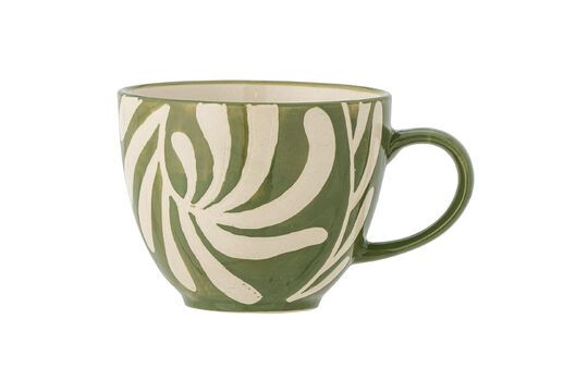 Heikki green stoneware mug Clipped