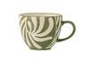 Miniature Heikki green stoneware mug 1