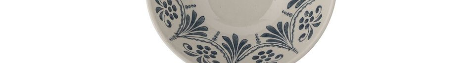 Material Details Heikki white stoneware bowl