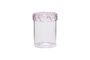 Miniature Heir pink glass jar Clipped