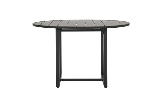 Helo black metal round dining table Clipped