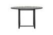 Miniature Helo black metal round dining table 1