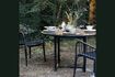 Miniature Helo black metal round dining table 2