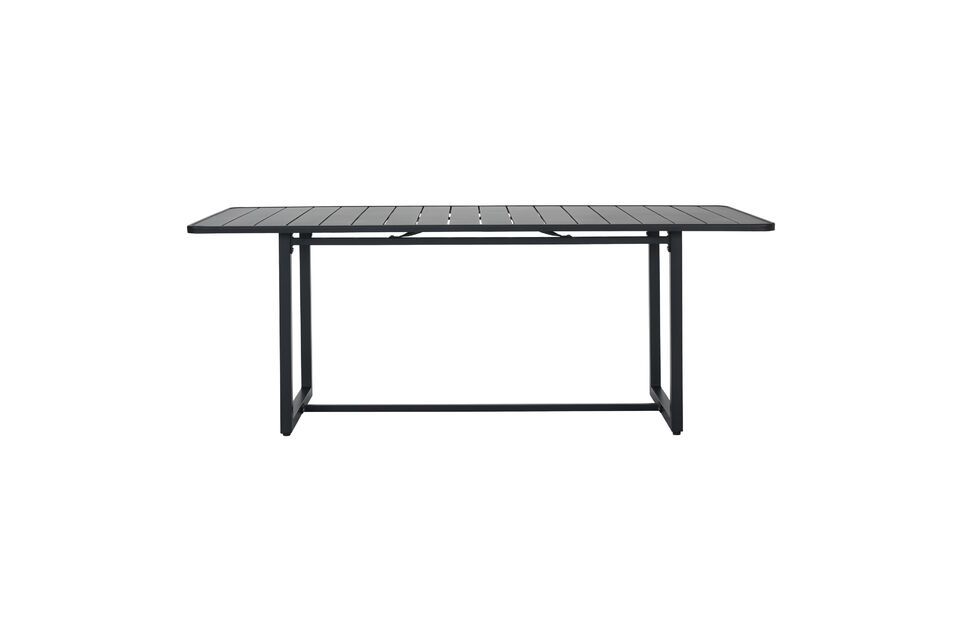 Helo large black metal dining table House Doctor