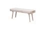 Miniature Hendaye white wooden bench Clipped