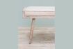 Miniature Hendaye white wooden bench 4