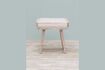 Miniature Hendaye white wooden stool 2