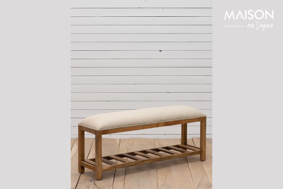 Hermine light wood bench Chehoma