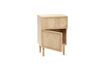 Miniature Herringbone light oak bedside table 4