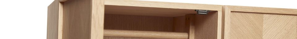 Material Details Herringbone light oak veneer cabinet size L