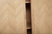 Miniature Herringbone light oak veneer cabinet size M 4