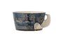 Miniature Hezha blue stoneware bowl Clipped