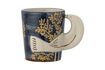 Miniature Hezha blue stoneware mug 1