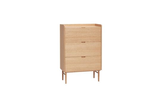 Hide light oak veneer chest of drawers Clipped