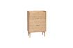 Miniature Hide light oak veneer chest of drawers 1