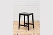 Miniature Hiro black wooden stool 1