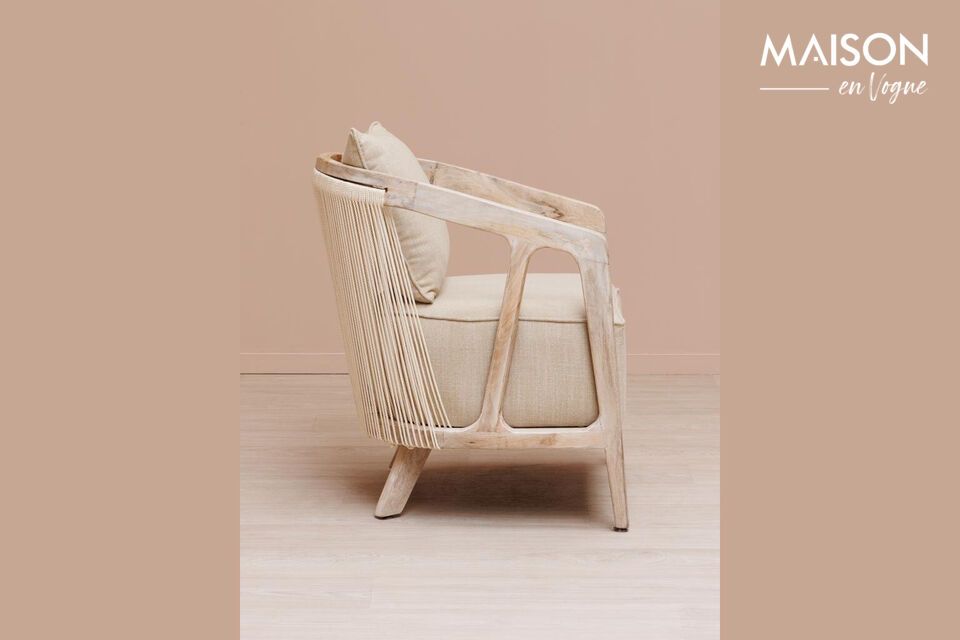 Discover rustic comfort and timeless elegance with our mango armchair