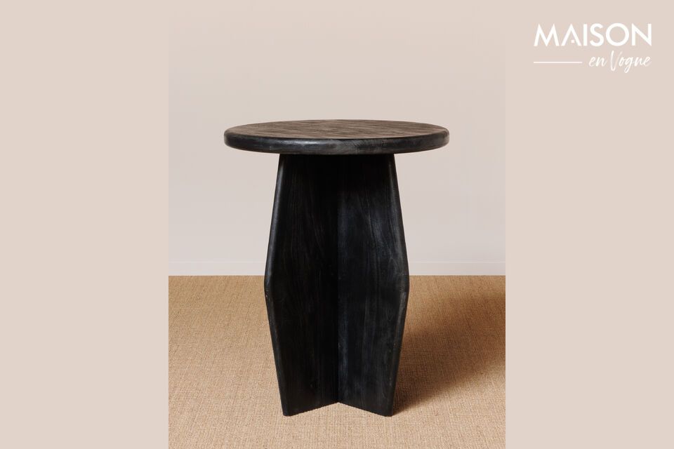 Hulk black wooden dining table Chehoma