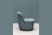 Miniature Hyde blue polyester armchair 4