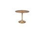 Miniature Hypnotising 4-seater round gold aluminum dining table Clipped