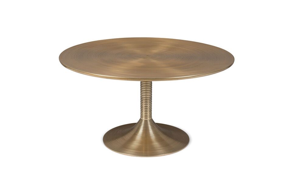 Hypnotising golden aluminum coffee table Bold Monkey