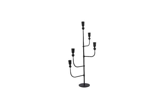 Ira black metal candlestick Clipped