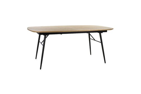 Italo 8-seater extendable table in natural wood Clipped