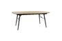 Miniature Italo 8-seater extendable table in natural wood Clipped