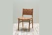 Miniature Itura beige leather chair 1