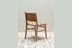 Miniature Itura beige leather chair 3