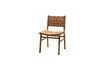 Miniature Itura beige leather chair 8