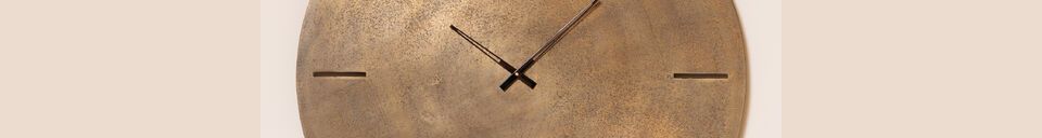 Material Details James copper metal wall clock