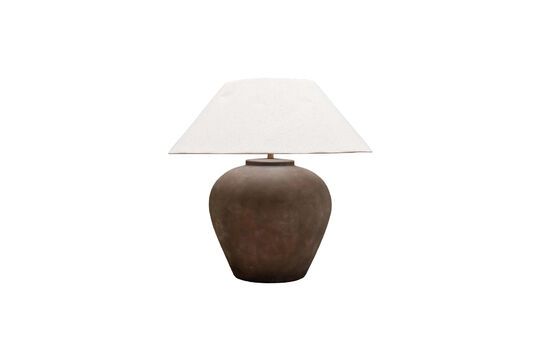 Jarre brown ceramic table lamp Clipped