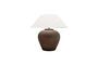 Miniature Jarre brown ceramic table lamp Clipped