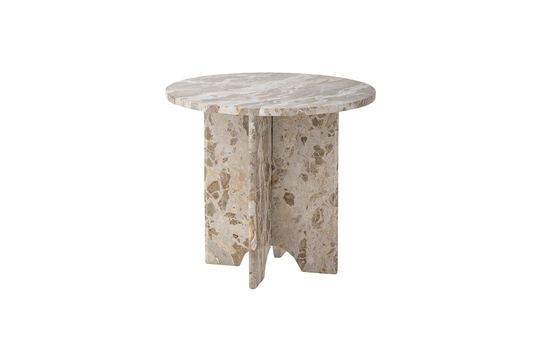 Jasmia brown marble side table Clipped