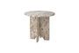 Miniature Jasmia brown marble side table Clipped