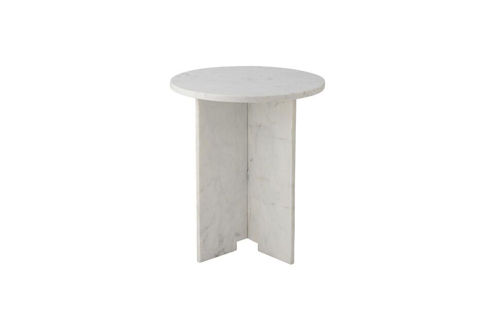 Jasmia white marble side table Bloomingville