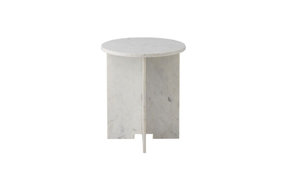 The Jasmia table\'s marble composition ensures not only a prestigious appearance