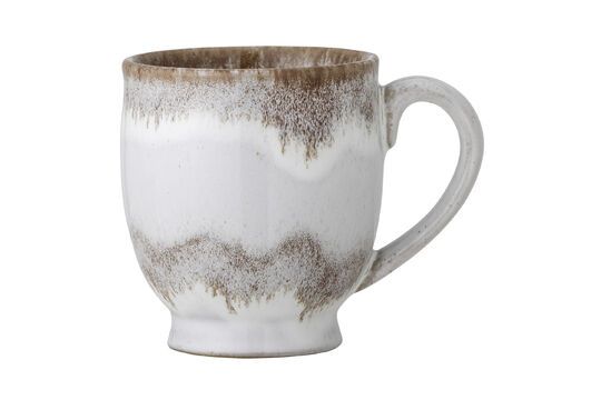 Jatoba grey stoneware mug Clipped