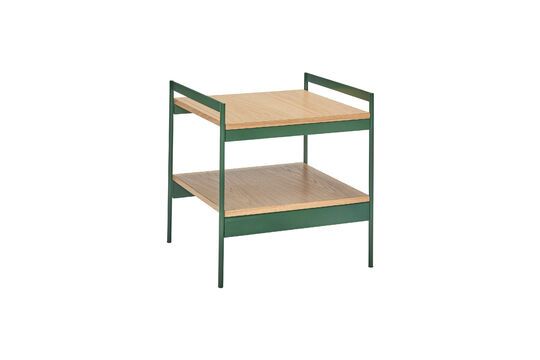 Jaunty green metal side table Clipped