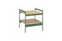 Miniature Jaunty green metal side table Clipped