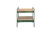 Miniature Jaunty green metal side table 4