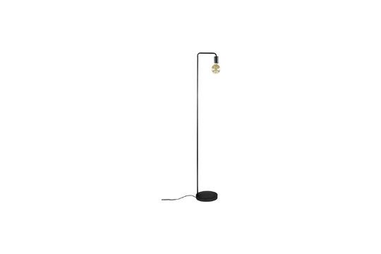 Jay black metal floor lamp Clipped