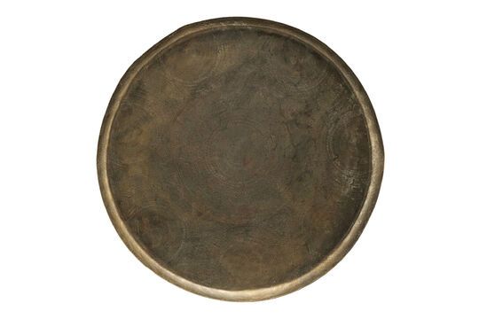 Jhansi dark brown aluminum tray Clipped